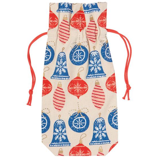 Now Designs Christmas Charms Wine Bags Set Of 2