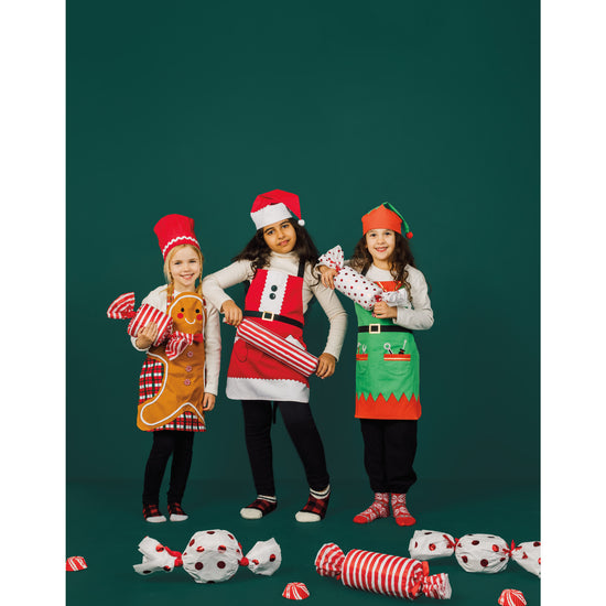 Now Designs Christmas Elf Kid's Apron And Hat Set