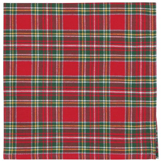 Now Designs Christmas Plaid Woven Napkins Set Of 4