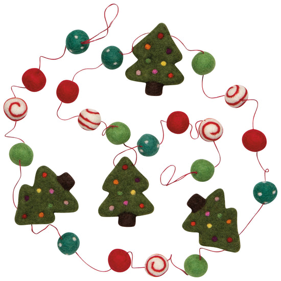 Now Designs Christmas Tree Felt Garland