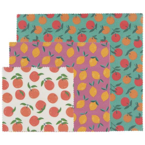 now designs Citrus Beeswax Wrap Set of 3