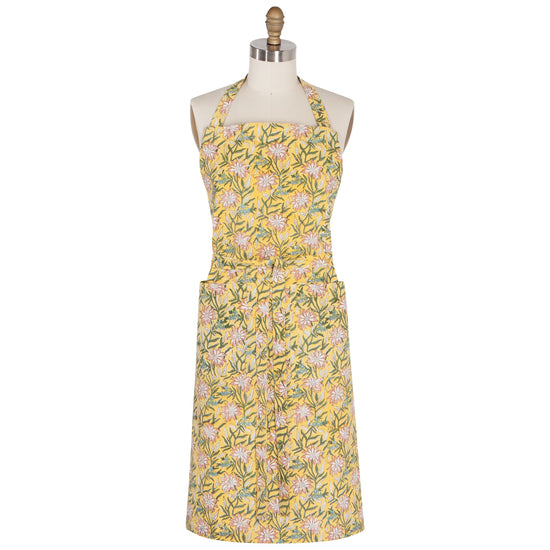 now designs Clematis Block Print Apron