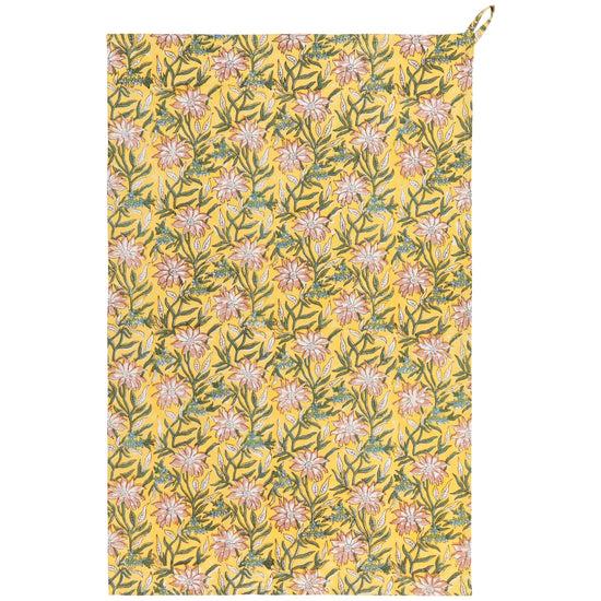 now designs Clematis Block Print Dishtowel