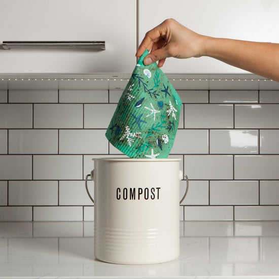 Now Designs Coastal Treasures Swedish Sponge Cloth