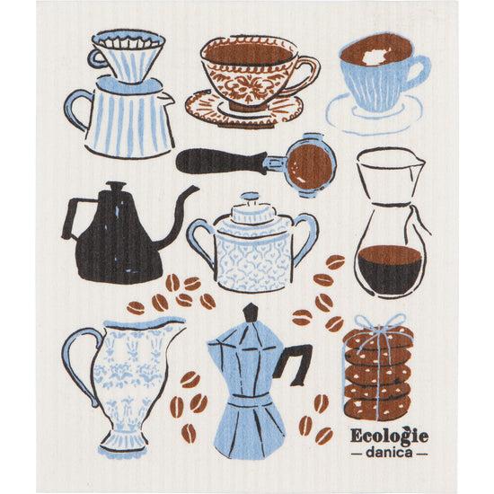 now designs Coffee Break Swedish Sponge Cloth