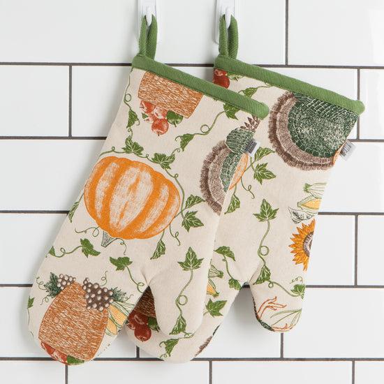 Now Designs Cornucopia Spruce Oven Mitt