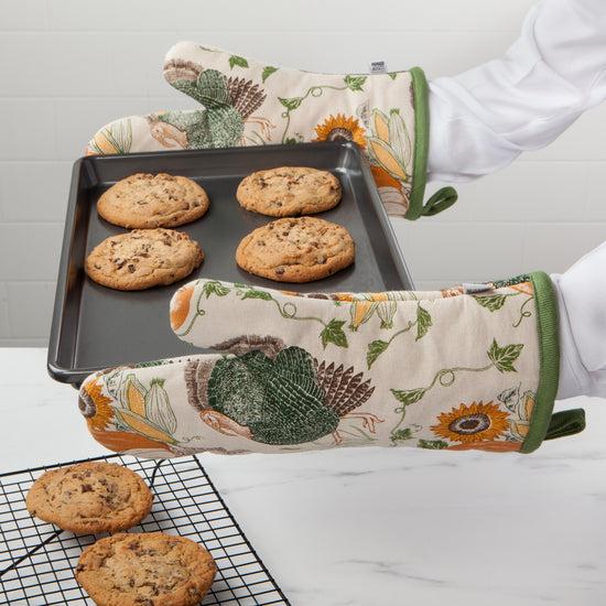 Now Designs Cornucopia Spruce Oven Mitt