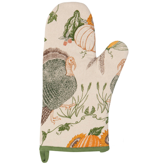 now designs Cornucopia Spruce Oven Mitt
