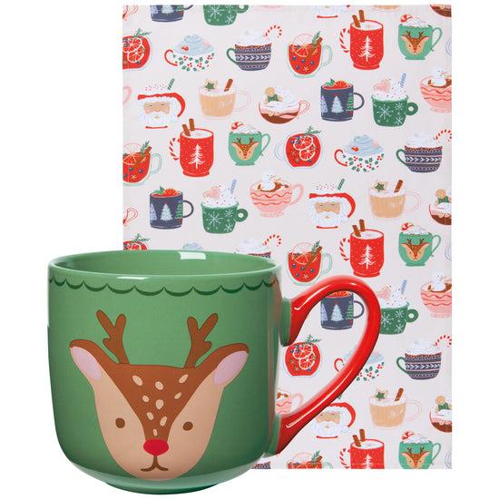 now designs Cozy Cups Mug and Dishtowel Set