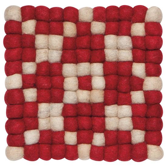 now designs Cranberry Dot Trivet