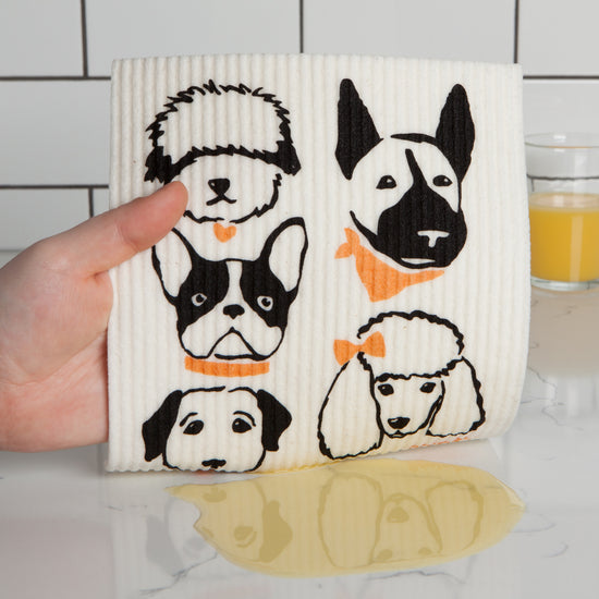 Now Designs Dapper Dogs Swedish Dishcloth
