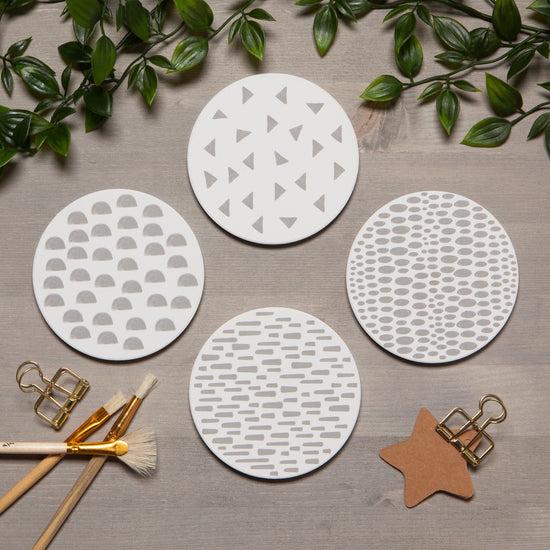Now Designs Dapple Soak Up Round Coaster Set Of 4