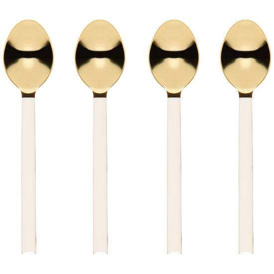 now designs Dessert Spoons Set of 4 - Ivory/Gold