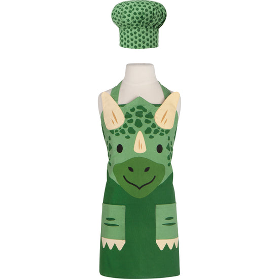 now designs Dino Kid's Apron & Hat Set