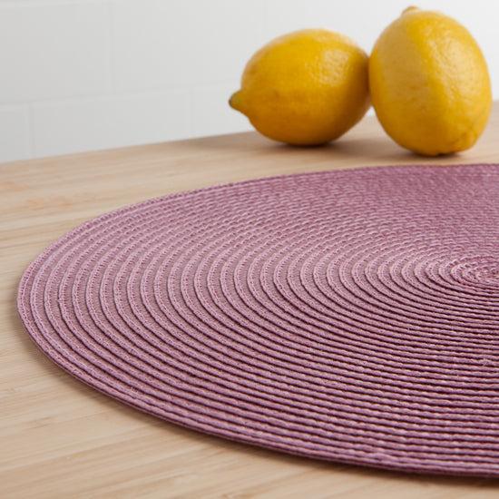 Now Designs Disko Mauve Round Placemat