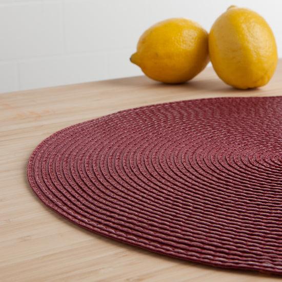 Now Designs Disko Placemat Carmine Red