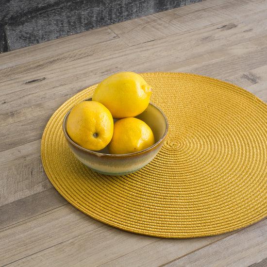 Now Designs Disko Placemat Honey Yellow