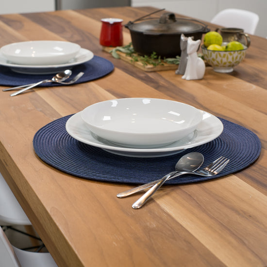 Now Designs Disko Placemat Indigo Blue