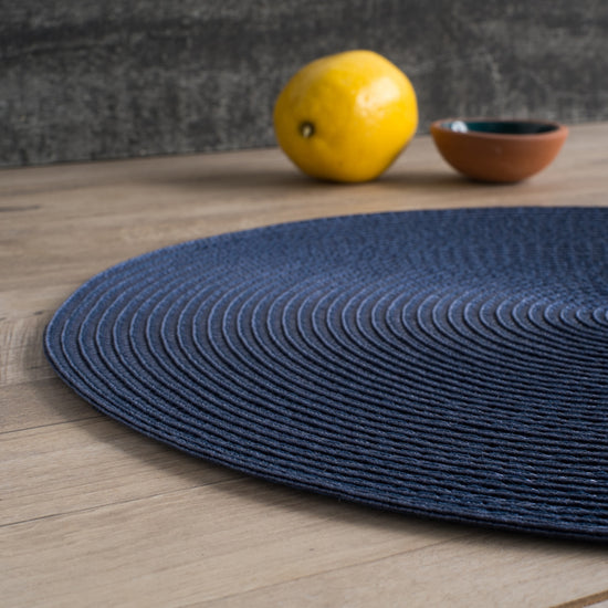 Now Designs Disko Placemat Indigo Blue