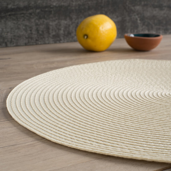 Now Designs Disko Placemat Ivory