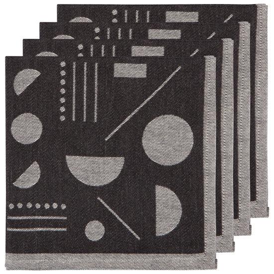 now designs Domino Jacquard Napkins Set of 4