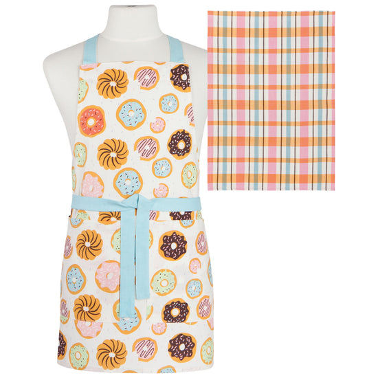 now designs Donuts Apron & Dishtowel Set