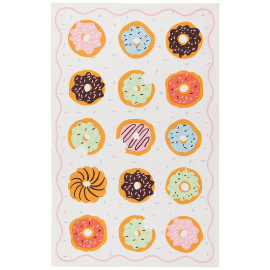 Now Designs Donuts Cotton Dishtowels Set Of 2