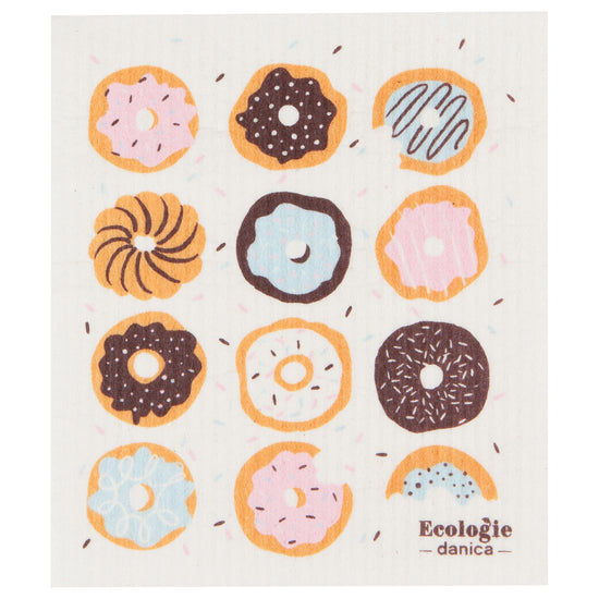now designs Donuts Swedish Sponge Cloth