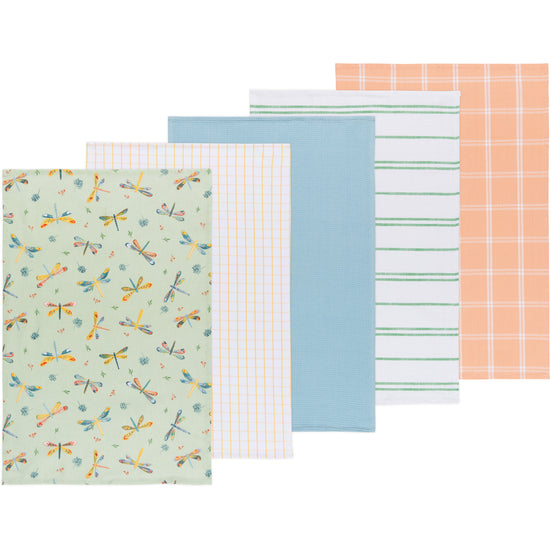 now designs Dragonfly Dishtowels Set of 5