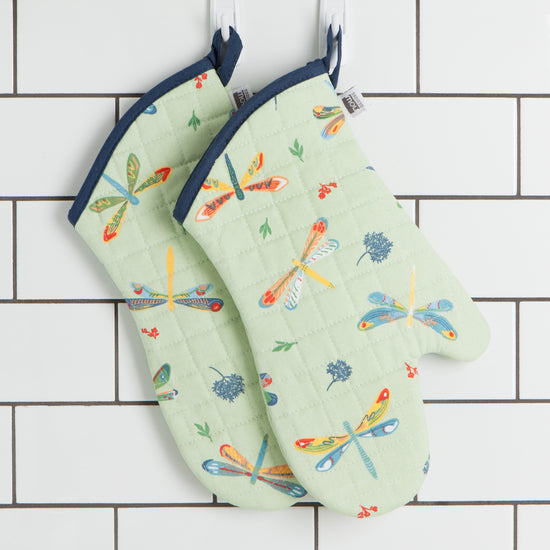Now Designs Dragonfly Quilted Oven Mitt