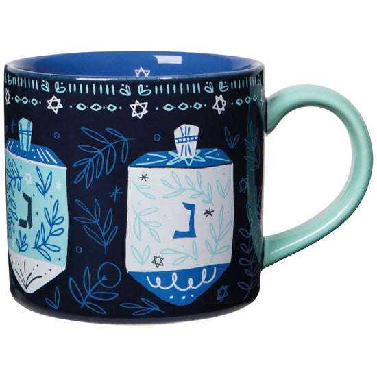 now designs Dreidels Hanukkah Mug in a Box