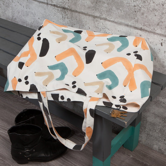 Now Designs Echo Block Print Large Tote Bag