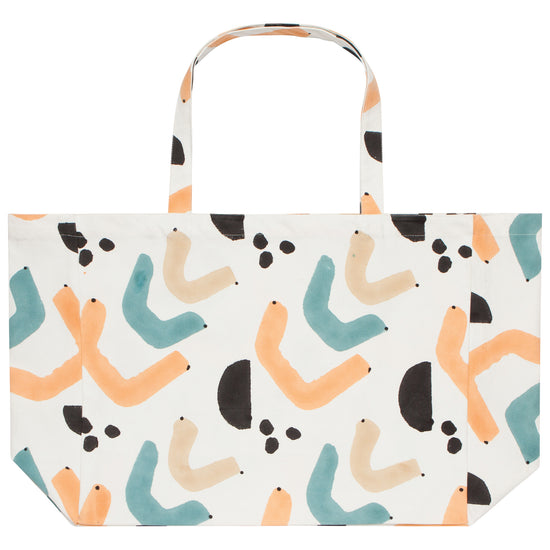 now designs Echo Block Print Large Tote Bag