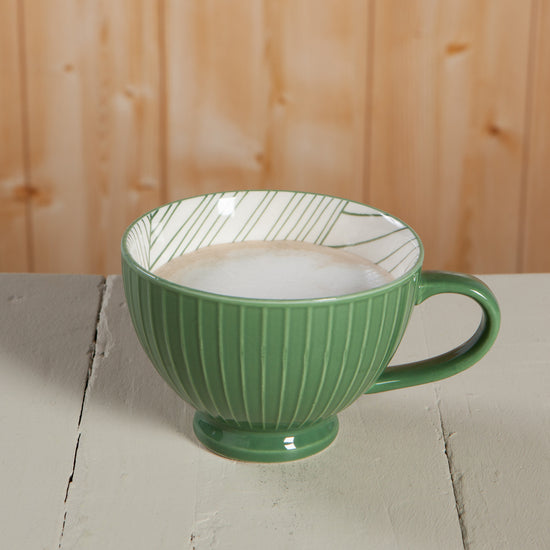 Now Designs Elm Latte Mug Evegreen