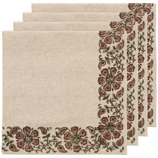 now designs Elysian Block Print Napkins Set of 4