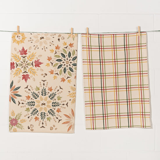 Now Designs Fall Foliage Dishtowels Set Of 2