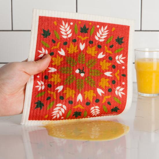 Now Designs Fall Foliage Swedish Sponge Cloth