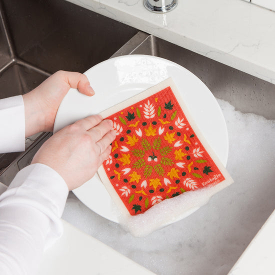 Now Designs Fall Foliage Swedish Sponge Cloth