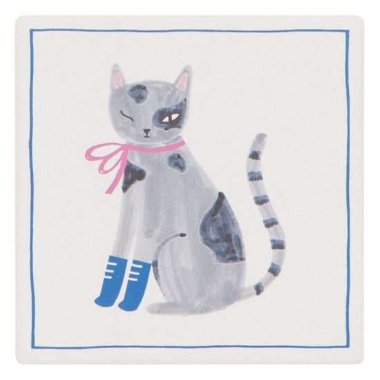 Now Designs Feline Fine Coaster Set Of 4