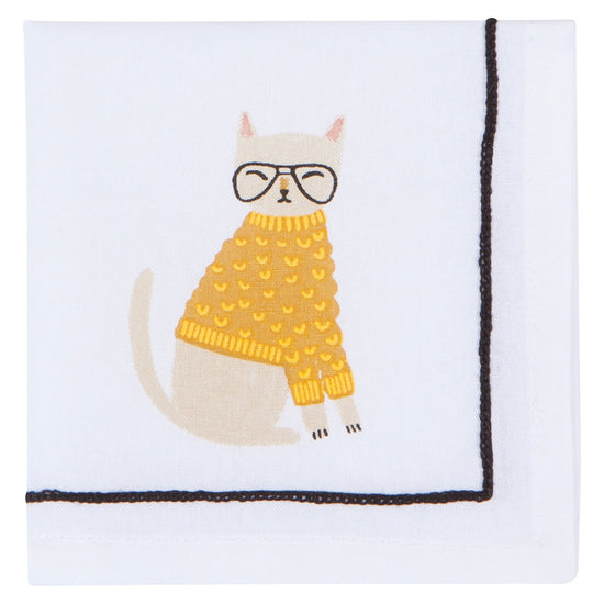 Now Designs Feline Fine Cocktail Napkins Set Of 4