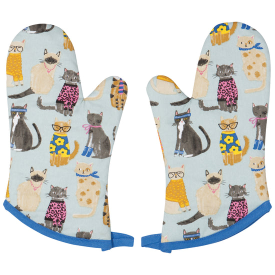 now designs Feline Fine Oven Mitts Set of 2