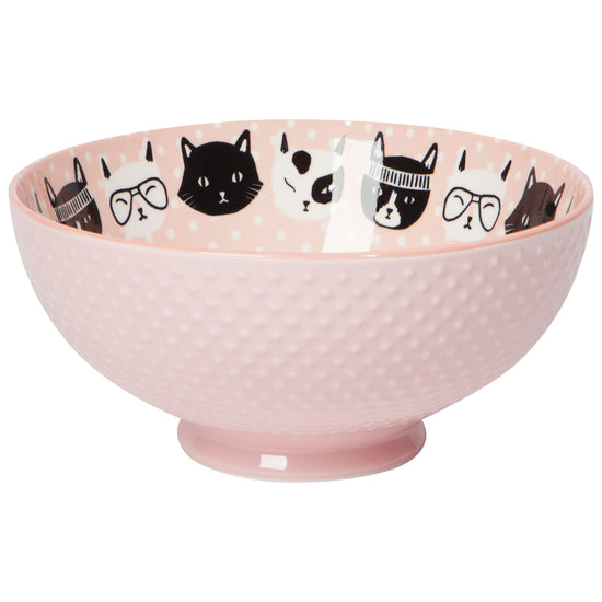 now designs Feline Fine Stamped Bowl Large 8 inch