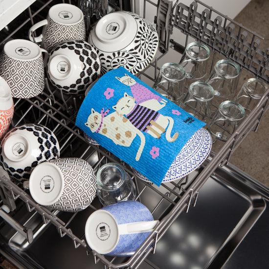 Now Designs Feline Fine Swedish Sponge Cloth