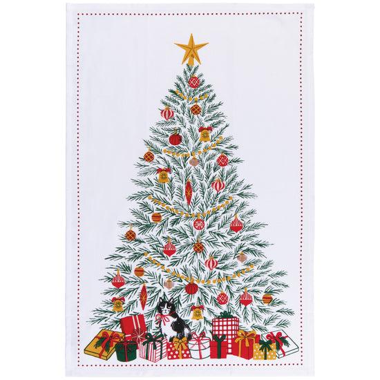 now designs Festive Fir Christmas Dishtowel