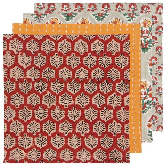 now designs Field Block Print Napokins Set of 4