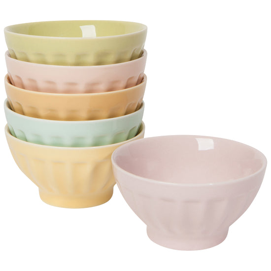 now designs Flora Sundae Bar Pinch Bowls Set of 6