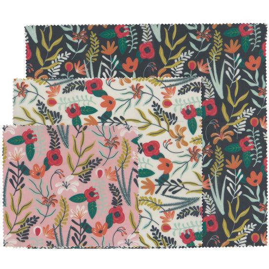 now designs Floral Beeswax Wrap Set of 3
