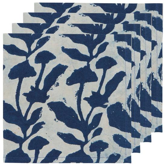 now designs Flourish Block Print Napokins Set of 4
