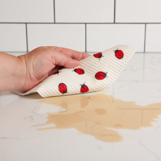 Now Designs Fly Away Ladybug Swedish Sponge Cloth