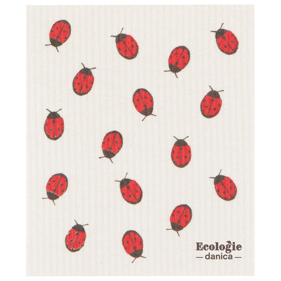 now designs Fly Away Ladybug Swedish Sponge Cloth